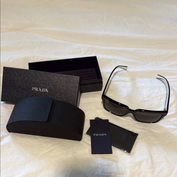 Prada Black and White Sunglasses main image 9